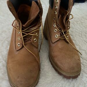 Timberland Men's Tan Leather Lace-Up Boots